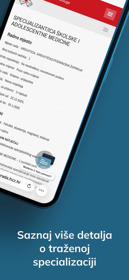 Full details of a single tender in the Specko app